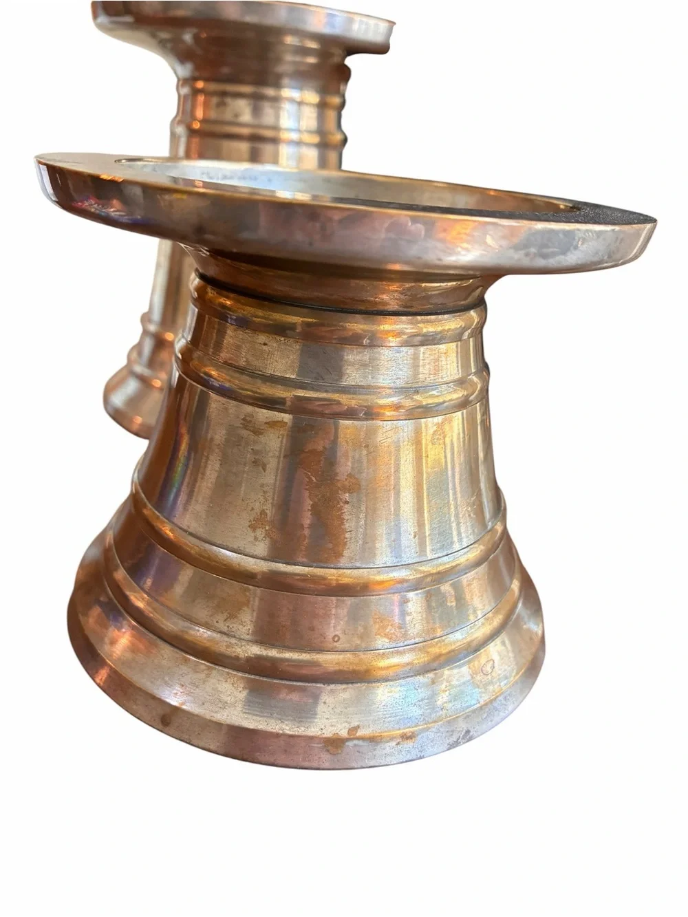 Pottery Barn Silver Tone Metal Candle Holders